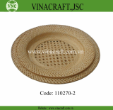 Decorative bamboo charger plate wholesale